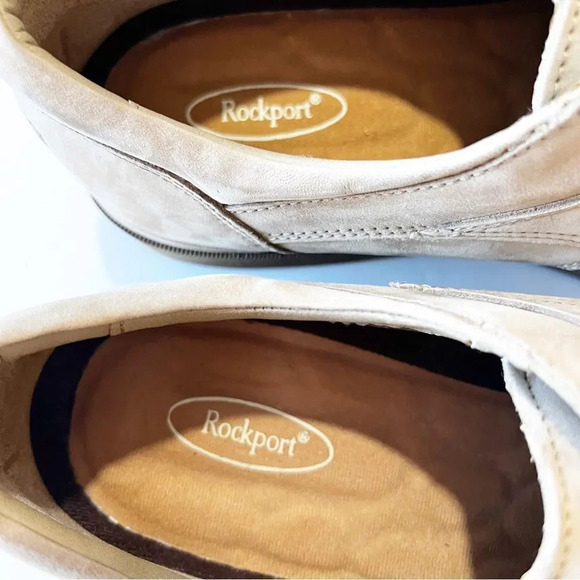 Rockport Tan Nubuck Suede Loafers Men’s Size 9‎ Rockabilly Hipster Grandpa Shoes main image 6